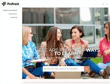 Tablet Screenshot of proftrack.com